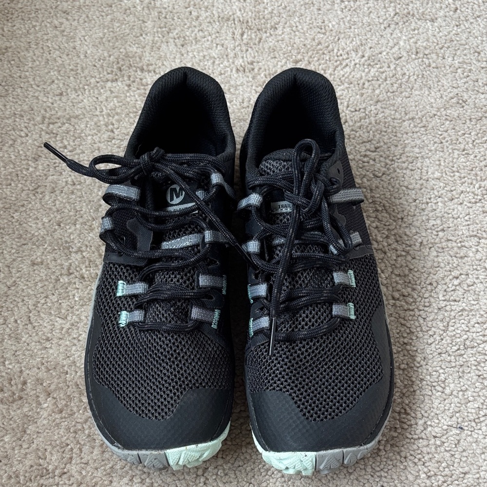 Merrell Black and Gray Athletic Shoes